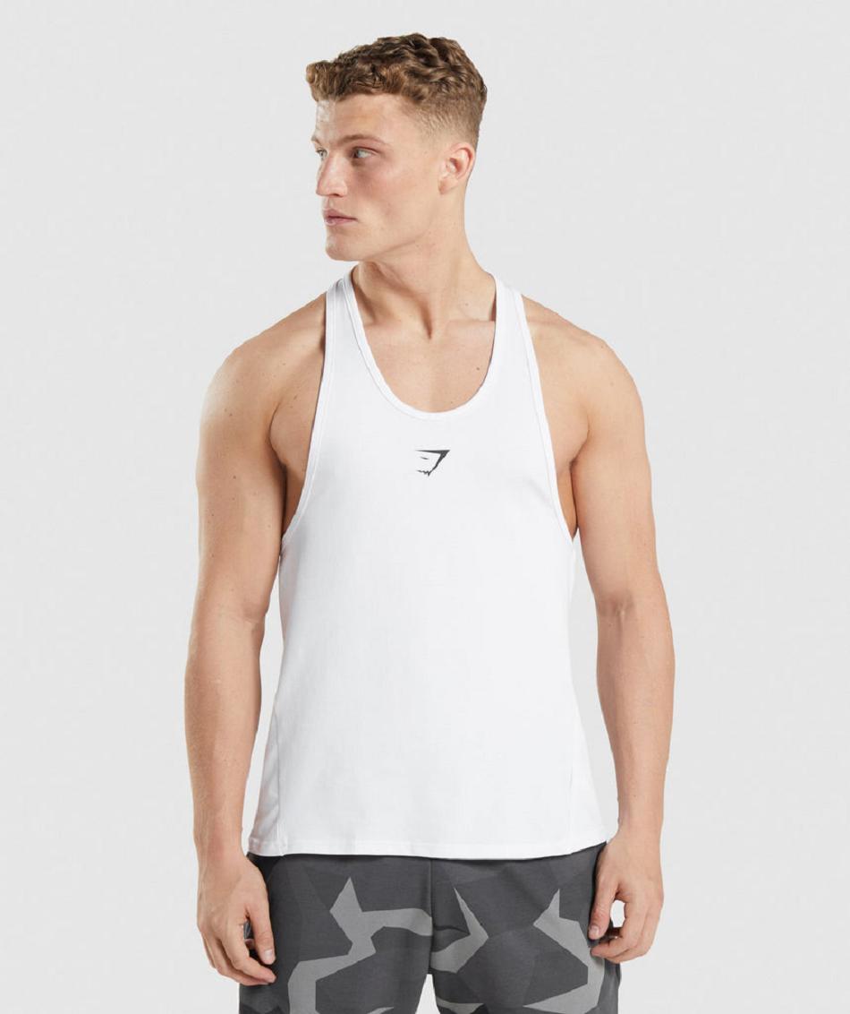 Gymshark Critical Muške Stringers Bijele | HR 2556VRW